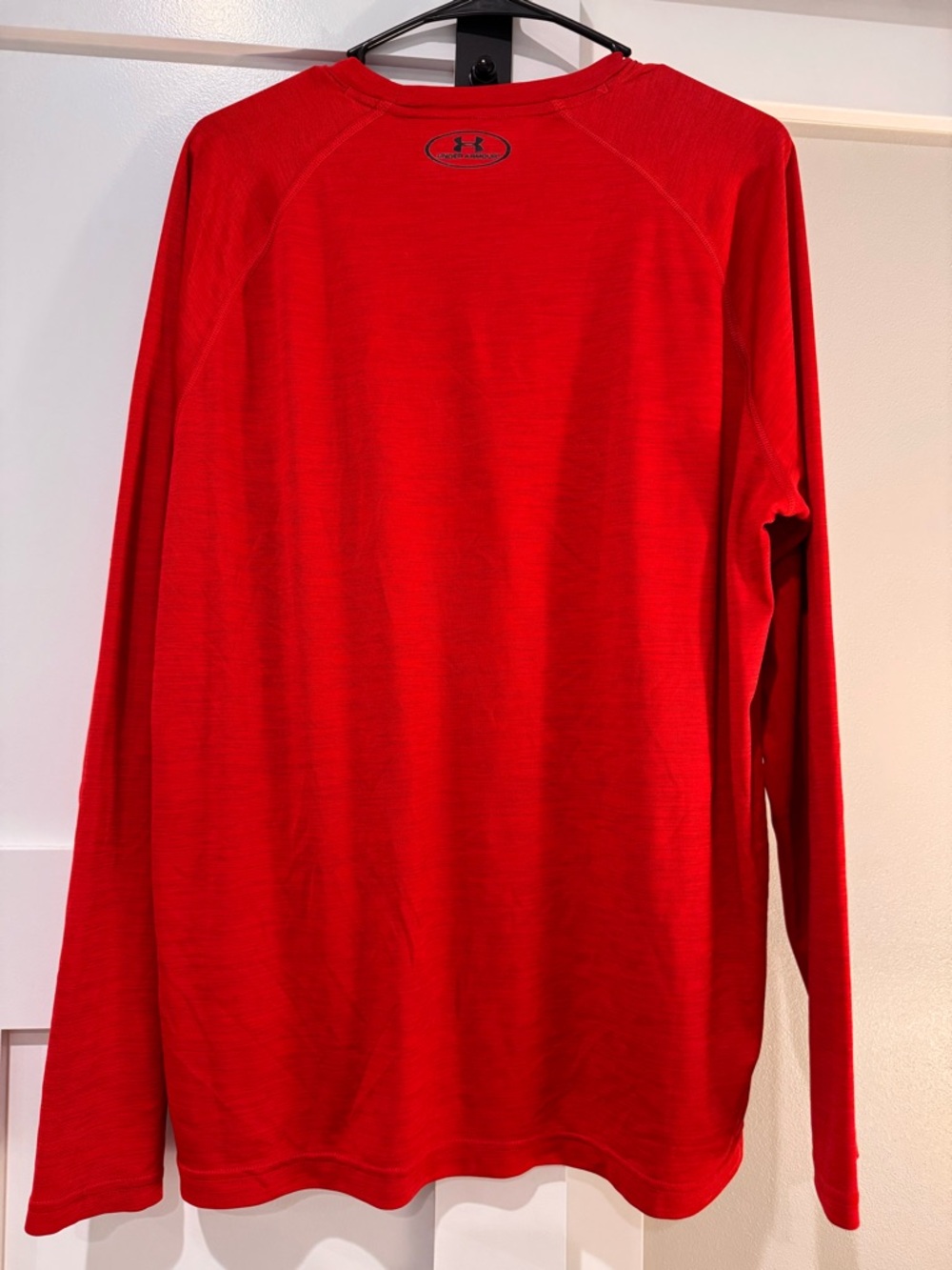 Under Armour Red Long-Sleeve Athletic Crew Shirt - Picture 2 of 2
